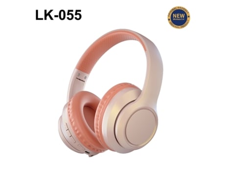 Auriculares Bluetooth 5.4 Supra Auriculares Cancelamento Ativo De Ruã­do Lk055 Rosa Winlauyet