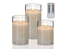 Velas Led Sem Chama De Cera Com Controle Remoto
