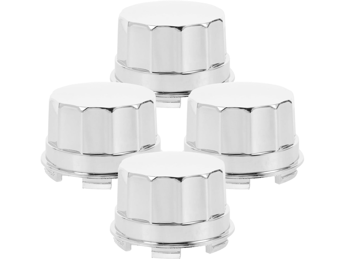 Conjunto de 4 camadas plásticas separadas para cubos de roda Porcas, para fixação e montagem de parafusos.