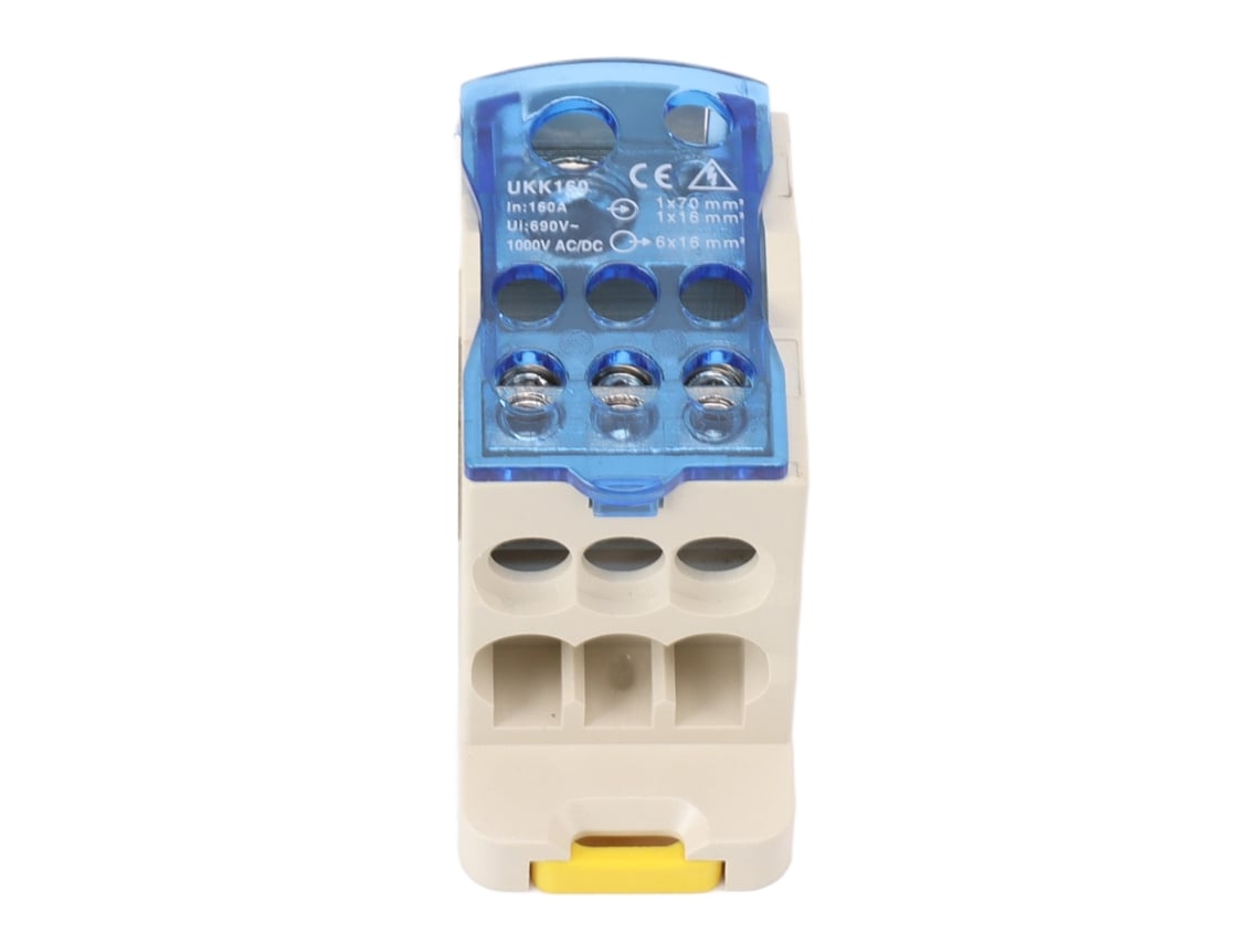 Caixa De Juntion Din Rail Terminal Bloco 160a 1000v Ac Dc