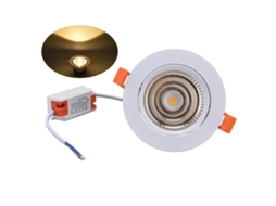 Spotlights Embutidos Led Cob 7w 100-264v Alumínio Dissipação de Calor Anti corrosivo Fácil Instalação