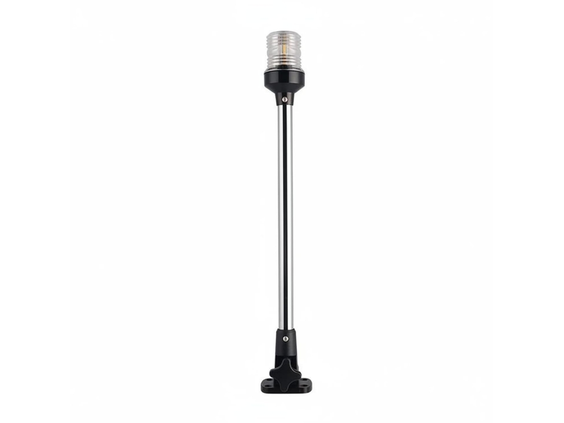 Farol De Navegação Marítima Led Para Barcos, Em Aço Inoxidável, Giratório, 12v, 457mm, Base De Nylon Ajustável