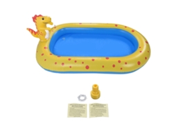 Mali piscina Inflável Dinossauro com Sprinkler Infantil Jardim Externo 170x103x65cm Pvc