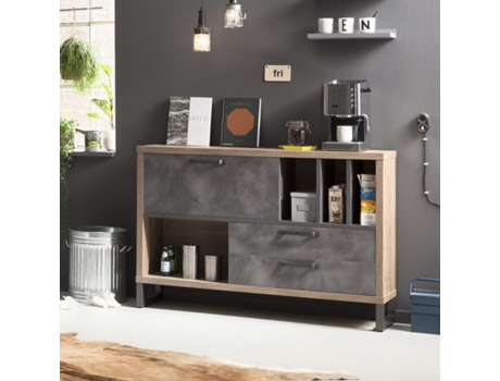 Cômoda de estilo industrial para sala de estar e quarto Melbourne