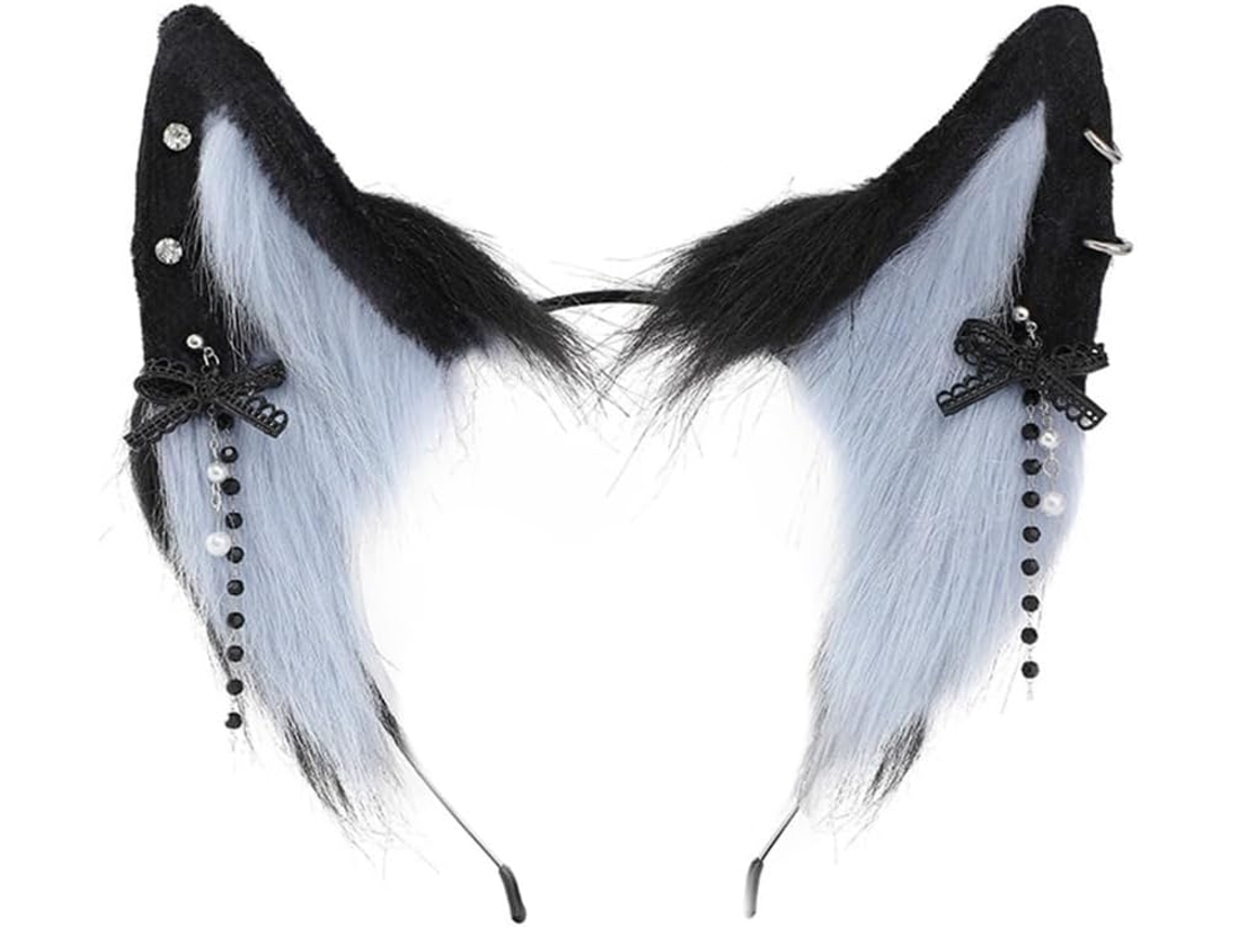 Tiara SFUSHOS de orelhas com laço para estudantes, mulheres