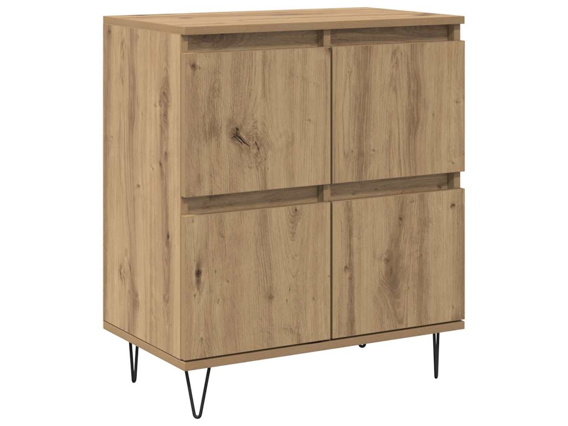Conjunto 1 Buffet Moderno Vidaxl Castanho Derivados De Madeira (60 X 35 X 70 Cm)