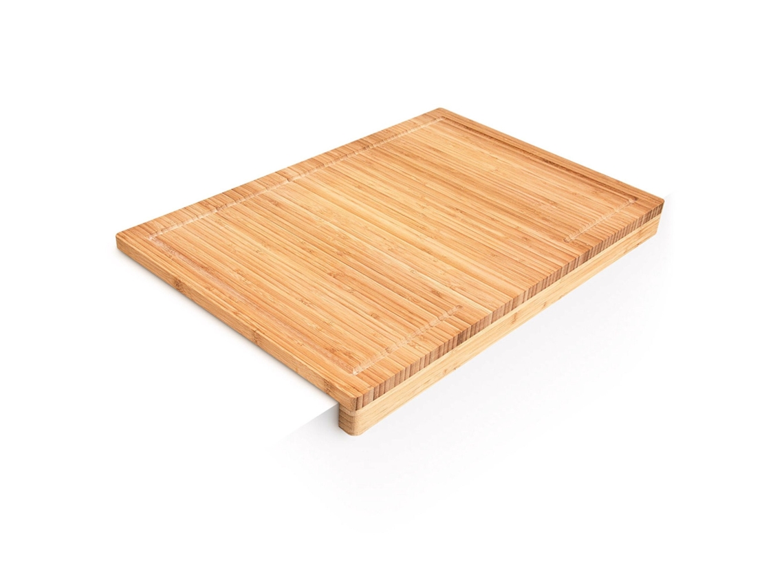 Tábua De Corte Em Bambu Com Canal Para Líquidos