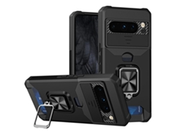Capa Hibbent Para Google Pixel 11 Pro/pixel 11 Com Compartimento Para Cartão (preto)