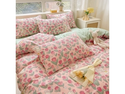 Conjunto de Capas de Edredão LUUCOZK Multicor - 4pcs