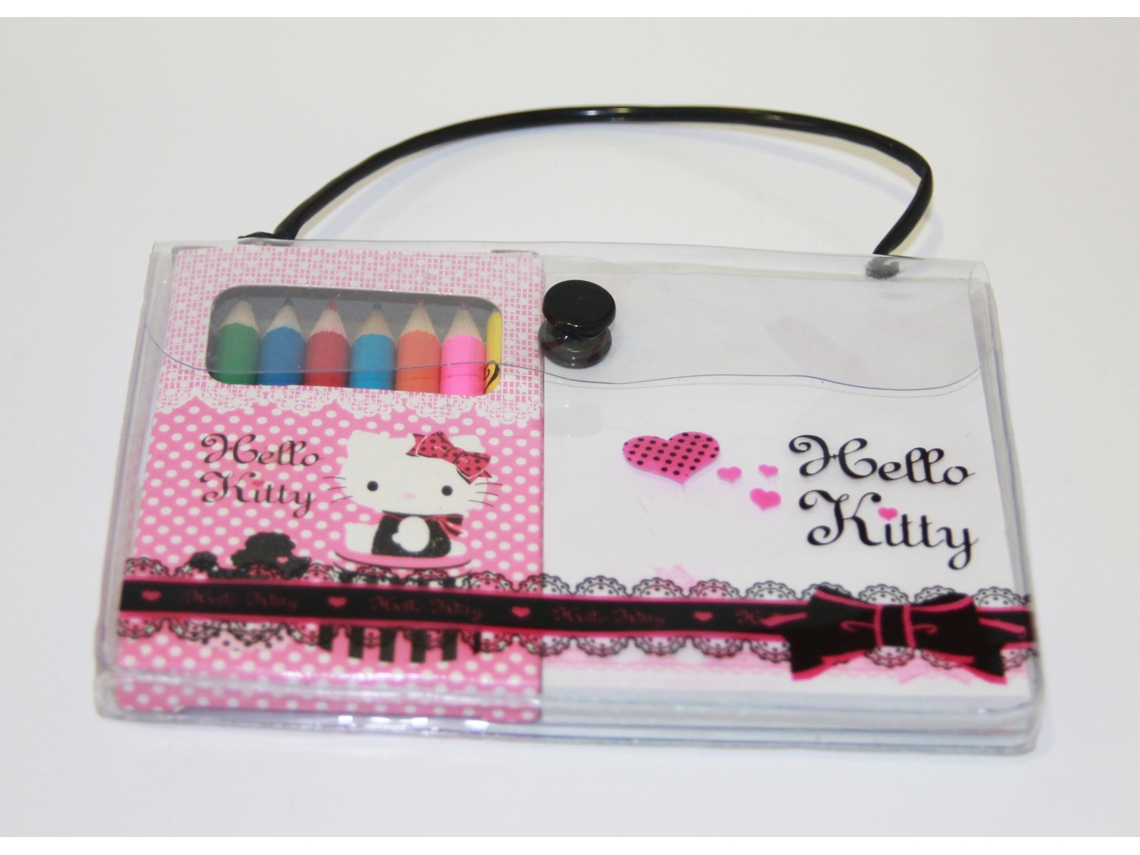 Bolsa com set escolar Hello Kitty