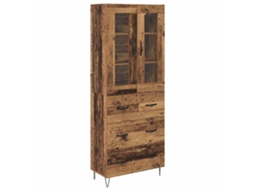 Conjunto 1 Estante De Armazenamento Vidaxl Castanho Derivados De Madeira (69,5 X 34 X 90 Cm)
