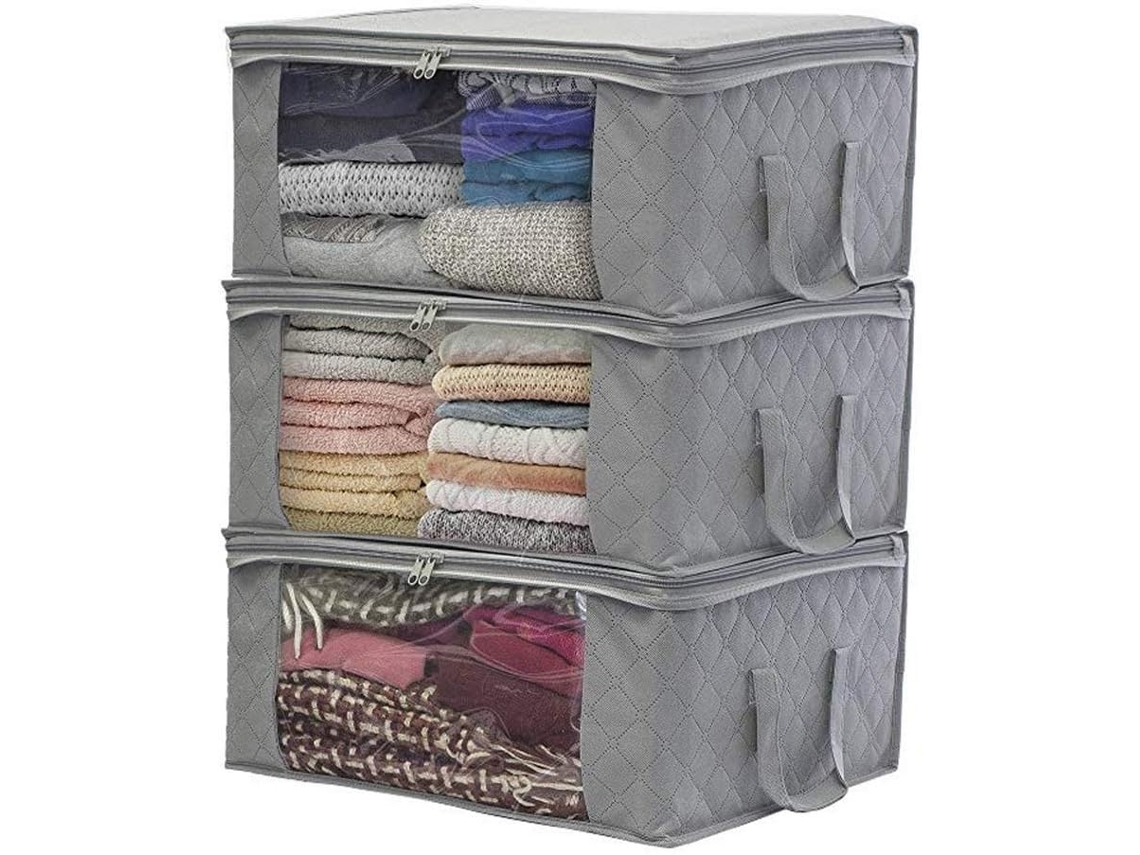 Roupas Cinza Cinzento (48x35x20cm) Kofihety