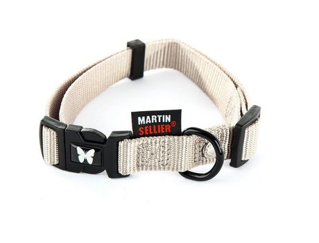 Coleira de Nylon da Coleção United da MARTIN SELLIER Nylon Un MARTIN SELLIER Cinza 45 a 65 x L. 2,5