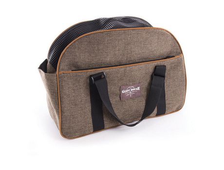 Bolsa de Transporte para Avião de Cão e Gato da MARTIN SELLIER: Várias Cores Disponíveis MARTIN SELLIER Castanho Chiné 48 cm x 33 cm x 19 cm
