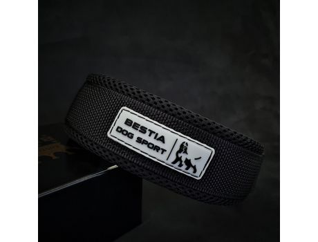Coleira Fast Release Preto BESTIA DOG SPORT S