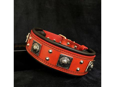 Coleira The Eros Vermelho BESTIA CUSTOM DOG GEAR XXL