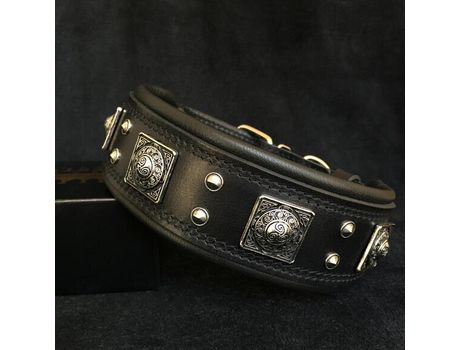 Coleira The Eros Preto BESTIA CUSTOM DOG GEAR XXL