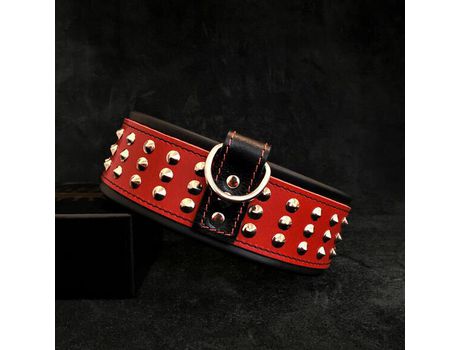 Coleira The Star Vermelho BESTIA CUSTOM DOG GEAR L