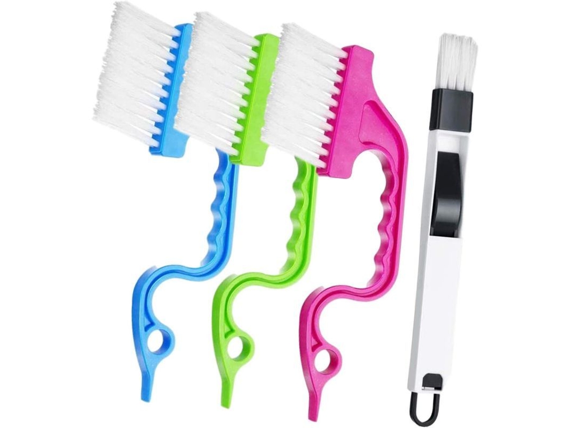 Kit de 4 Pincéis Nova Line, limpeza, janelas, portas, ergonômico, marca S/MARCA
