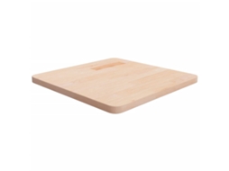 Vidaxl Tampo De Mesa Quadrado 50x50x2,5 Cm Carvalho Maciço Não Tratado
