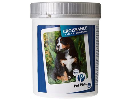Pet Phos Growth Ca/P: 2 Cão grandes 100 comprimidos CEVA