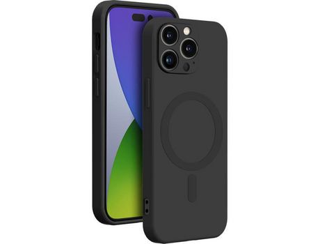 Capa para iPhone 14/14 Pro BIGBEN CONNECTED Silicone Preto