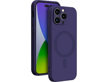 Capa para iPhone 14/14 Pro BIGBEN CONNECTED Silicone Roxo