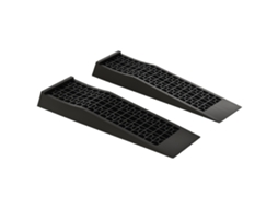 Artigo: Conjunto de 2 Rampas para Veículo Utilitário de Veículos Pesados de Carga 3t Trailer Motorhome Sun. 70l X 19,5w X 7,8h Cm Preto Pp