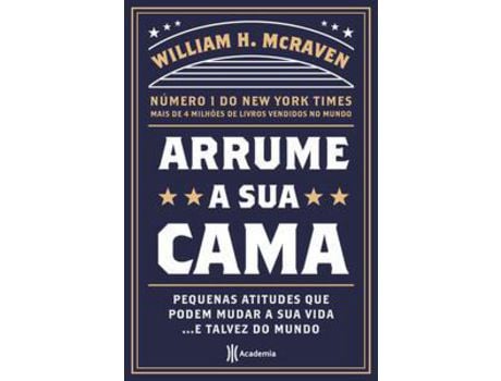 Livro Arrume Sua Cama de William H Mcraven (Português do Brasil)