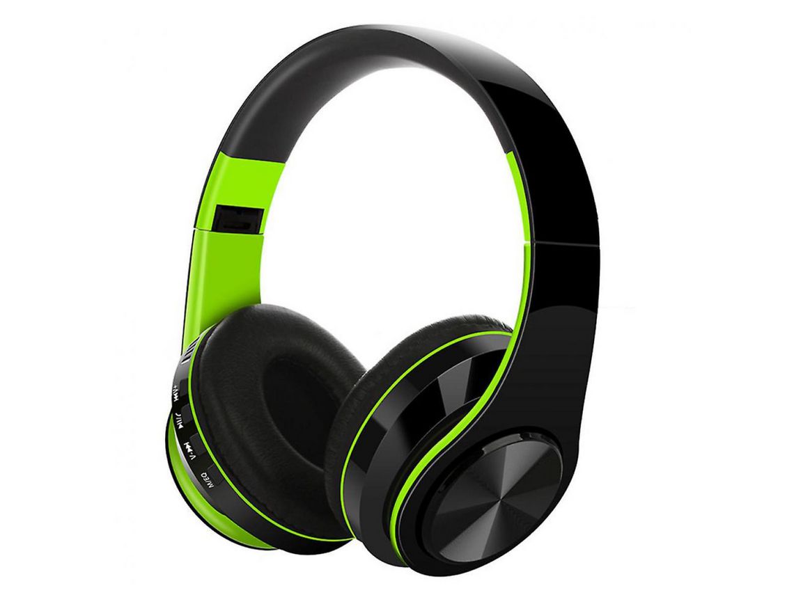 Auriculares Dobráveis Sem Bluetooth Verde