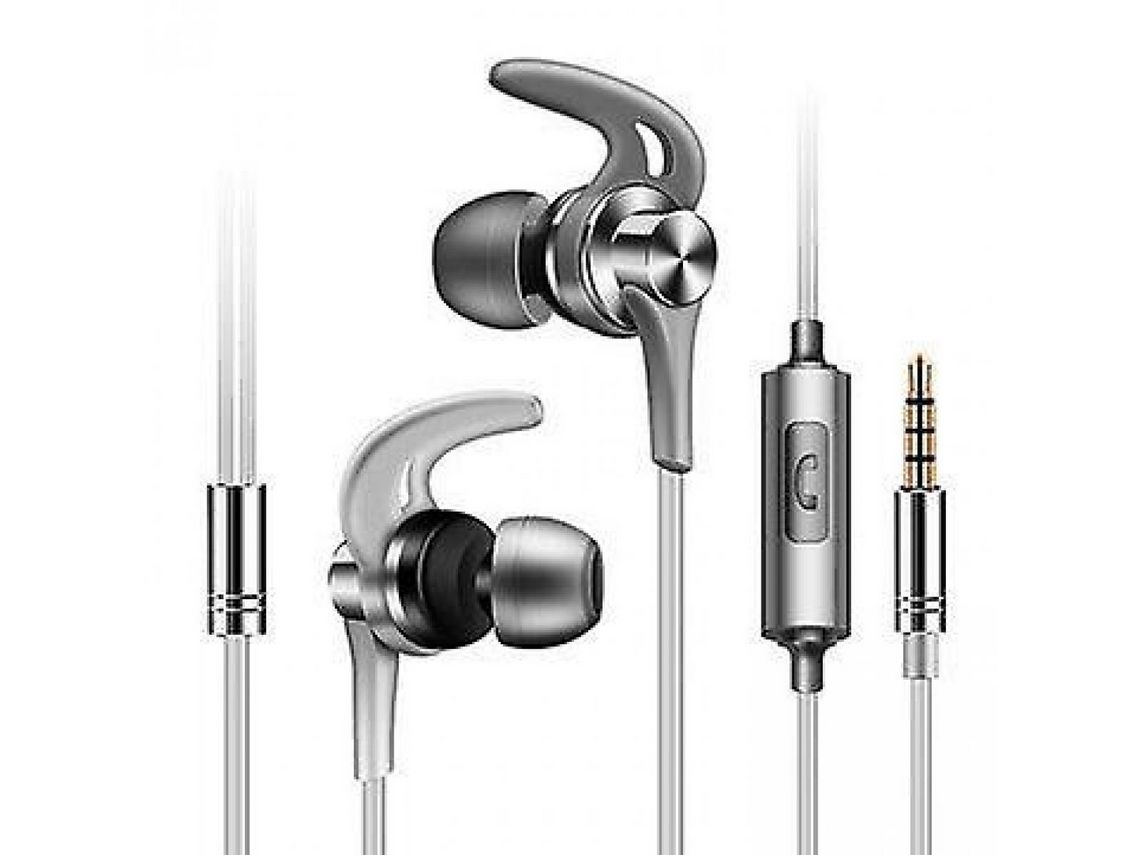 Microfone Headset Prateado