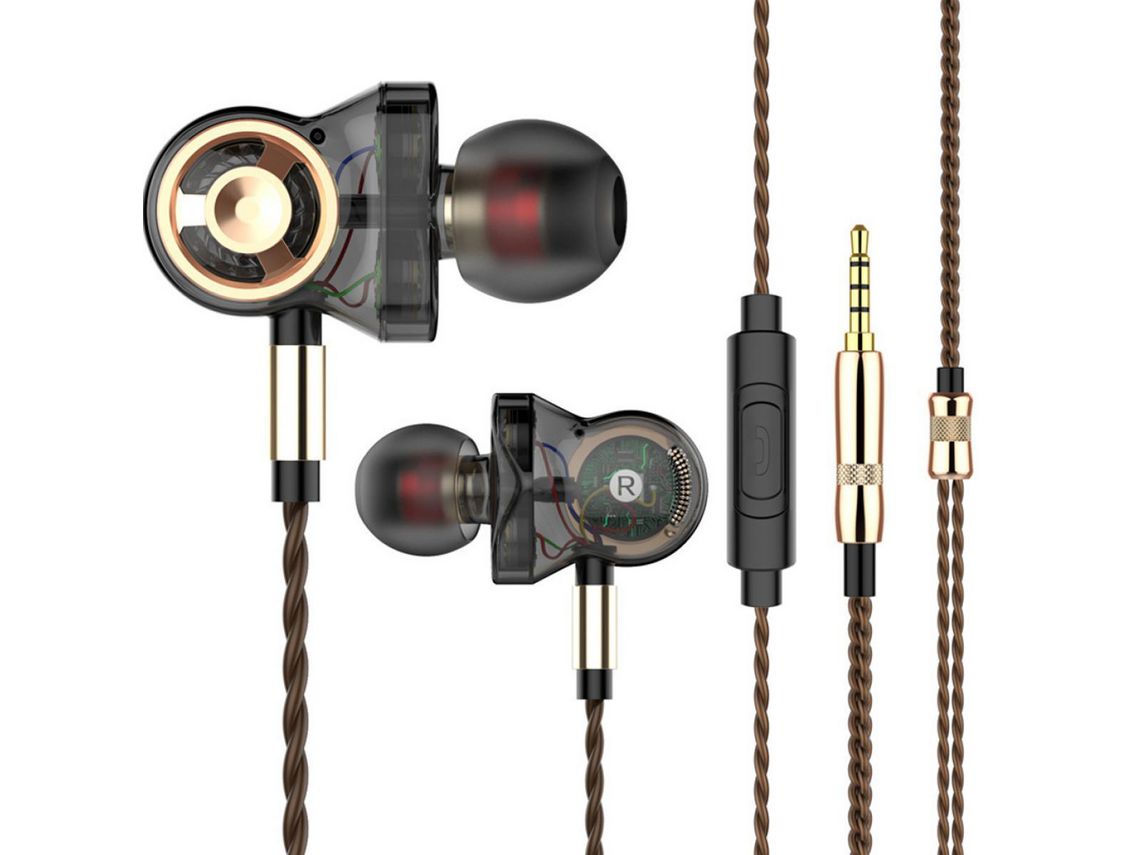Auriculares Microfones Estéreo Sub