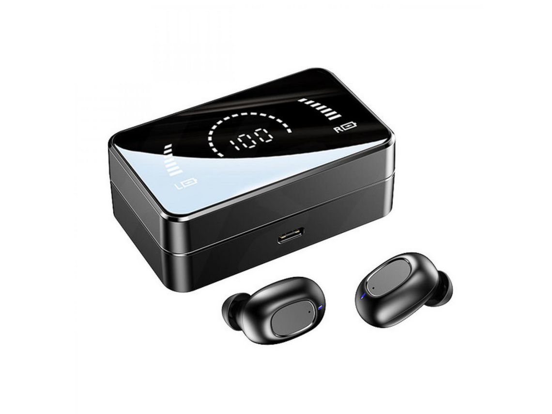 Auriculares Sem Hd Espelho Carregamento Bluetooth