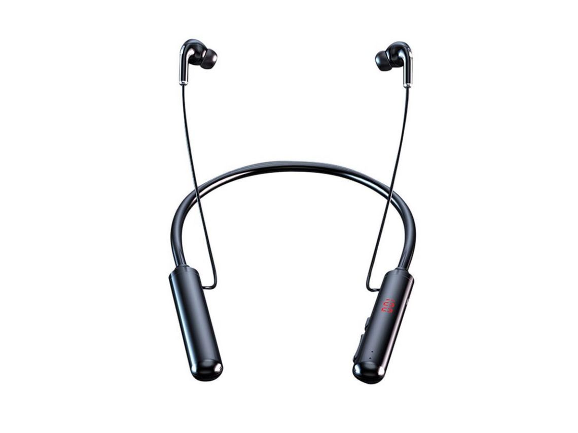 Auriculares Colar Sem Estéreo Cancelados Baixo Bluetooth à Prova de Água Azul