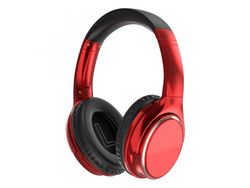 Auriculares Sem Alta Fidelidade Jogos Dobráveis Estéreo Bluetooth Vermelho