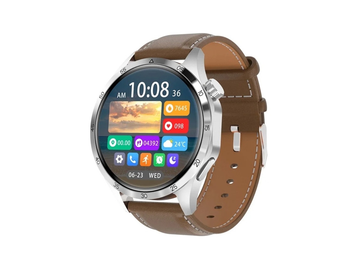 Relógio inteligente Bestvite com bússola, tela HD 366 x 366, NFC, rastreador GPS, compatível com Android e iOS (preto)
