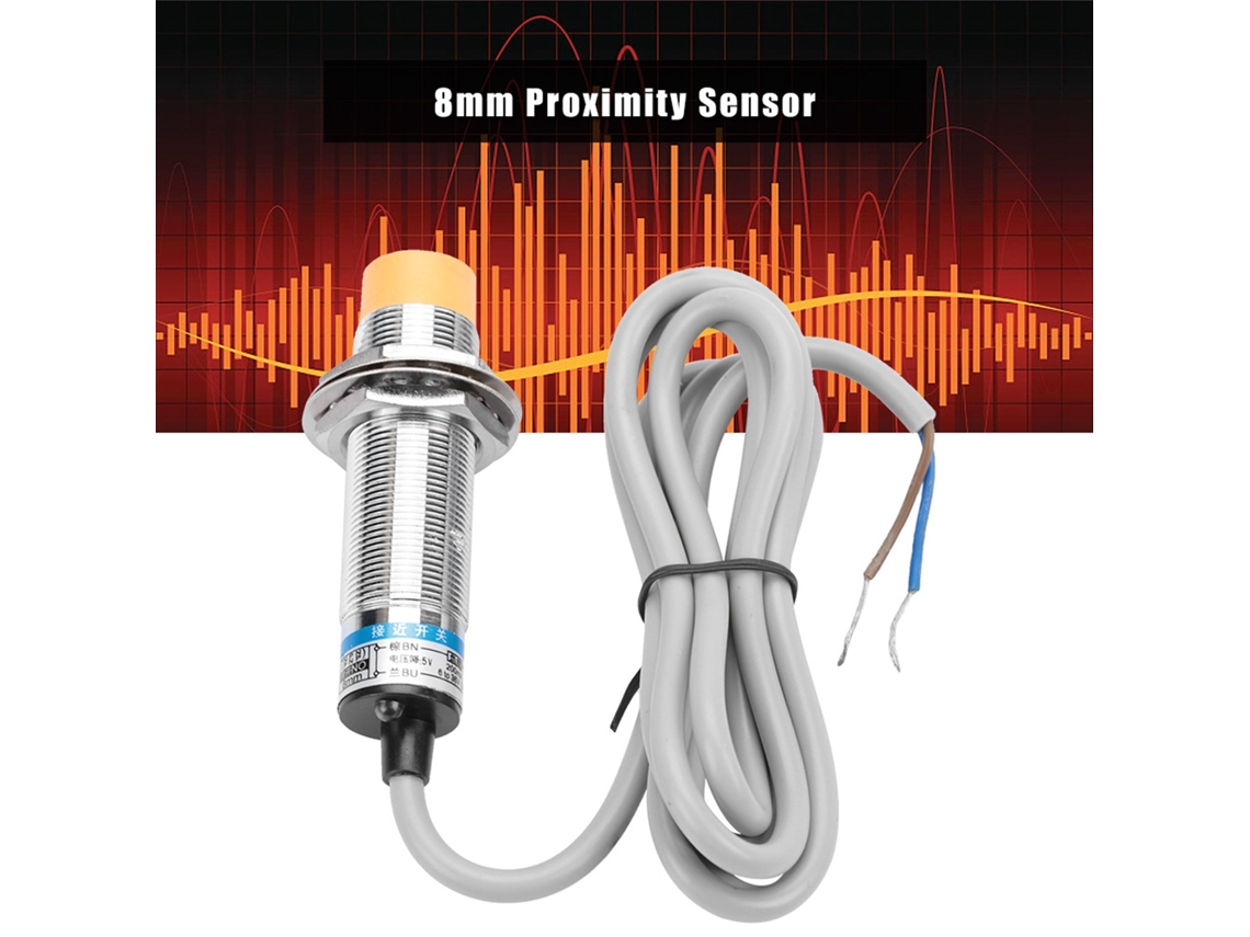 Sensor Indutivo De Proximidade Lj18a3-8-z/ex: Dc, 2 Fios, Normalmente Aberto, 8mm
