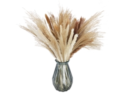 Conjunto de Arranjos Naturais de Grama e Duster em Tons Brancos 85 Peças LAXISCREED