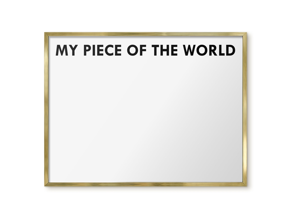Magnetic Board My Piece Of The World For The Living Room Espelharte (80x60 Cm)