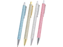 Conjunto De 12 Canetas Esferográficas Metal Tehaux Para Escola,