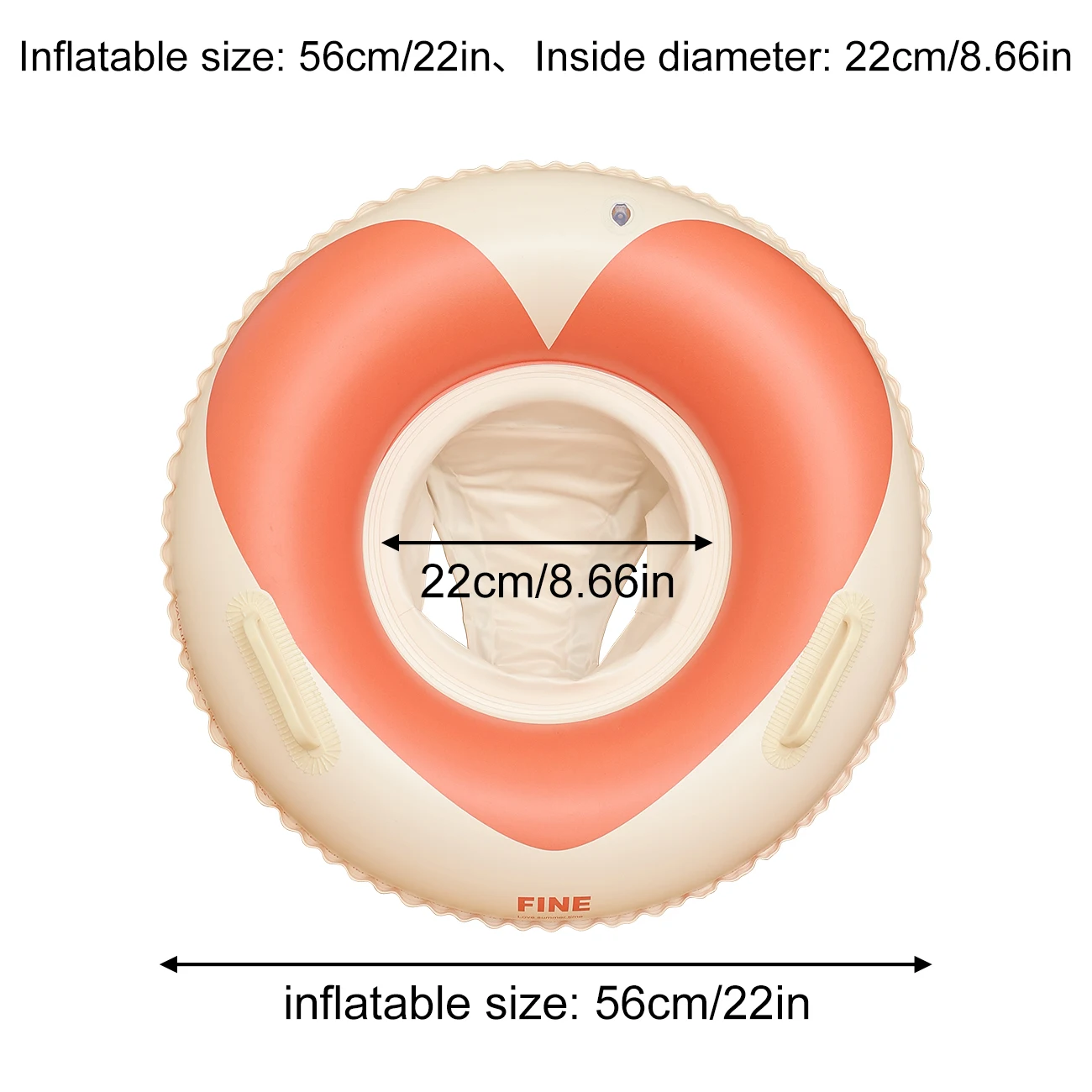 Boia Inflável Em Formato De Coração Para Piscina, Ideal Para Crianças Nadando, Perfeita Para Festas Aquáticas De Verão.