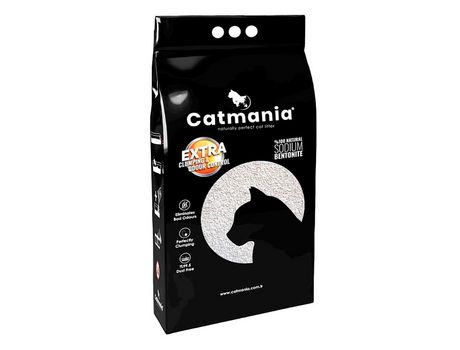 CATMANIA-Areia Sodium Grey Ultra Compact Fino 14 kg