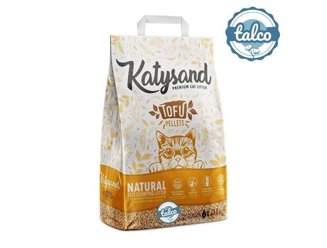 Katysand Tofu Litter Aglomerante Talco 6Lt 3,8 k