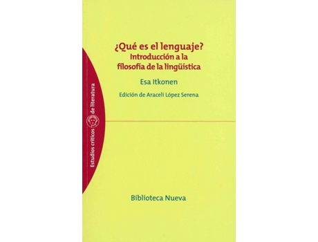 Livro Que Es El Lenguaje de Esa Itkonen (Espanhol)