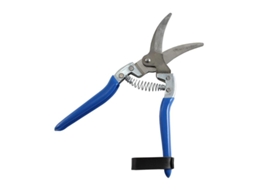 Tijera ajos curva m/azul m-21-c