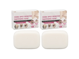 Sabonete clareador de manchas escuras (pacote com 2), limpeza profunda com espuma rica, orgânico e suave para clarear a pele, 3,5 oz