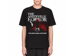 Rockinstone Amityville Horror Movie Lutz With Axe Shadow Black Adult T-shirt Size:xl