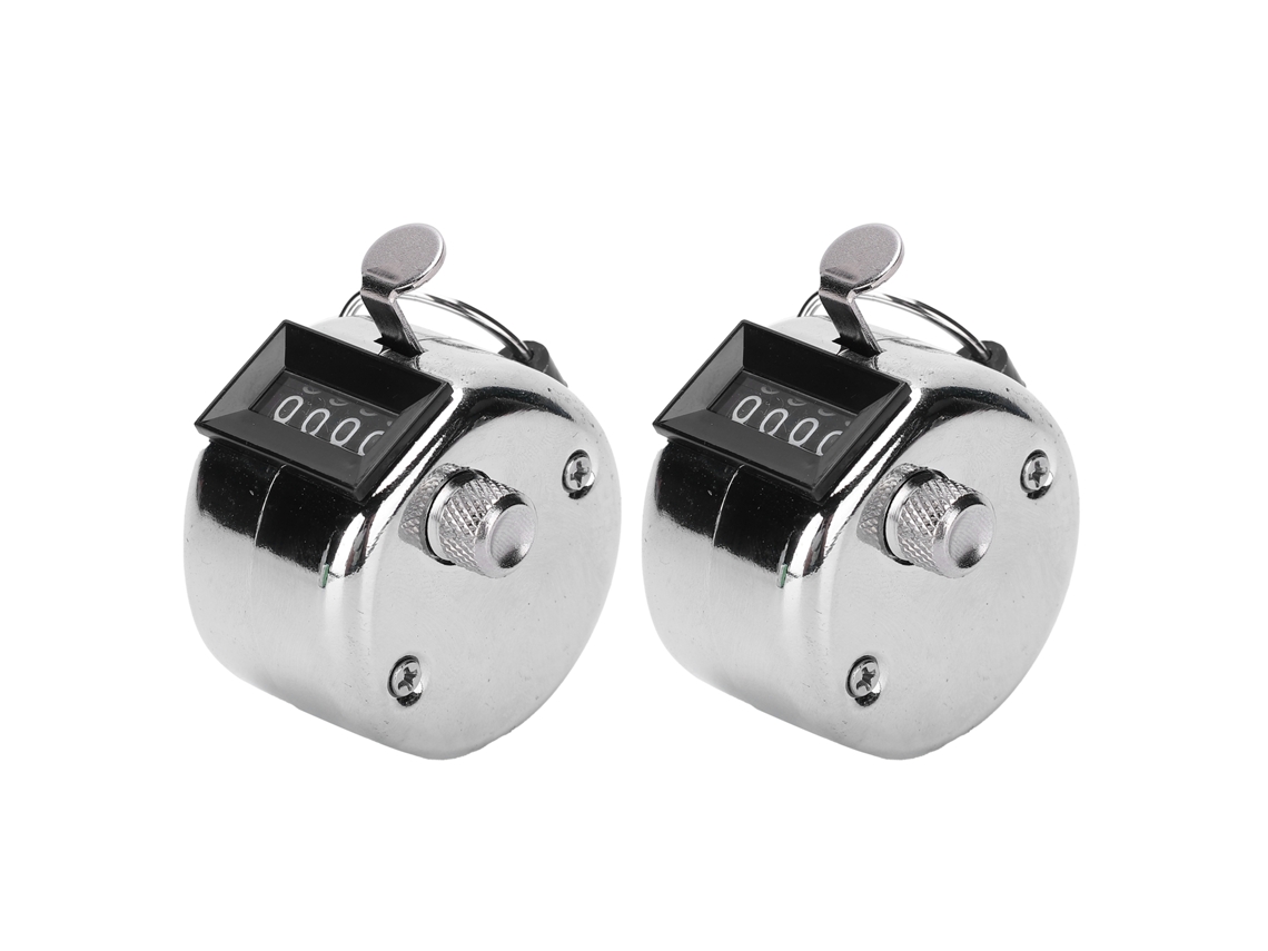 Contador Manual de Botão Inox 0 9999