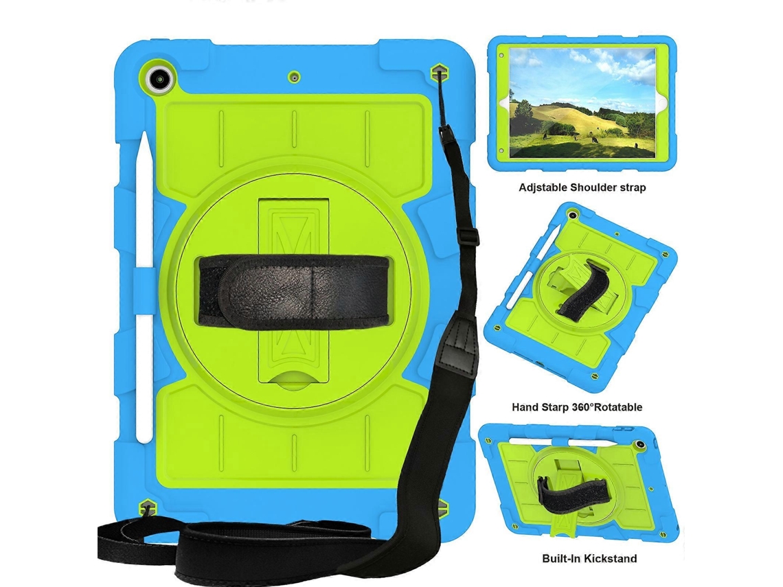Capa de silicone híbrida à prova de choque Webake para tablet com alça de ombro