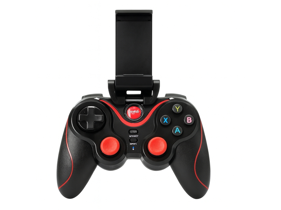 Comando Wireless Com Suporte Para Telemóvel Compatível Com Android, Ios, Pc, Ps3 Skyhe X3 Preto